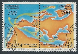 1990 ITALIEN GEBRAUCHT DITTICO COLOMBO - PK-3 - Bild 1 von 1