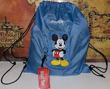 VTG Mickey Unlimited Magic Sac Backpack Mickey Mouse Disney Travel Bag Keychain!