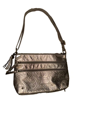 The Sak Collective Embossed Metallic Light Gold Adjustable Strap Bag - Image 1 of 4