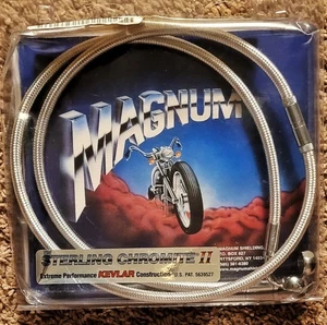Magnum Shielding Brake Lines Sterling Chromite II 48"/20" Designed For Harley-D - Picture 1 of 4