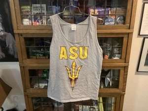 Camiseta sin mangas de colección Arizona State Sun Devils FAN GRABBER gris DELETREAR TALLA M - Genial - Imagen 1 de 9