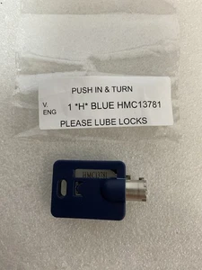 HMC13781 Tubular Key for Chicago Lock Co. Vending Machine & Cabinet – Blue - Picture 1 of 7