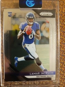 2018 PANINI PRIZM Lamar Jackson #212 Baltimore Ravens RC Rookie - Picture 1 of 7