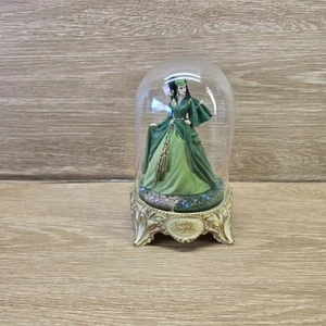 GONE WITH THE WIND SCARLETT’S DECEPTION GLASS DOME FIGURINE COLLECTIBLE - Picture 1 of 9