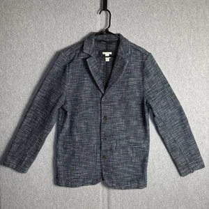 Carbon 2 Cobalt Jacket Mens Medium Dark Blue Knit Blazer Sport Coat Icon Cotton - Picture 1 of 5