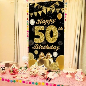 Machine Washable Celebration Wall Hanging Door Cover Oversized Designs - Picture 1 of 8