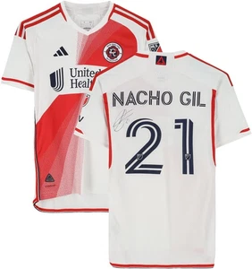 Nacho Gil New England Revolution Signed Match-Used #21 Jersey - '24 Season - S - Picture 1 of 5