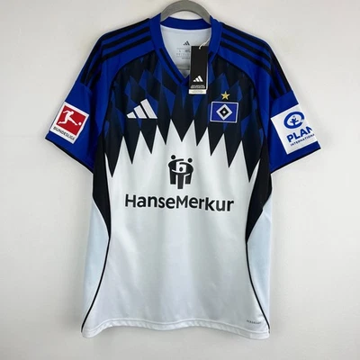 Hamburger SV 2025/2026 Home Adidas Football Shirt Soccer Jersey Men's Size L - Image 1 of 4