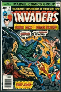 Invaders 9 NM- 9.2 Marvel 1976 - Picture 1 of 2