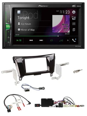 Pioneer 2DIN Lenkrad DAB USB Bluetooth Autoradio für Nissan Qashqai 14-18 X-Trai - Bild 1 von 4