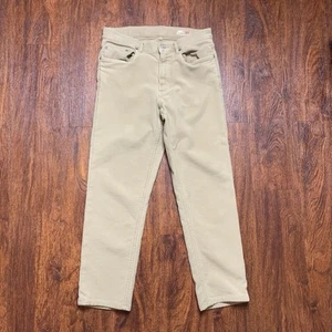Faherty Pants Men's Sz 30 Khaki Stretch Terry 5-Pocket Slim *See Note - Picture 1 of 7