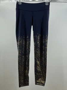 Lilly Pulitzer Girl's Navy Gold Luxletic Activewear Leggings Size Small - Picture 1 of 3