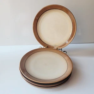 Sango Roma Caramel Stoneware Dinner Plates Set of 4 – 11", Gradient Glaze - Picture 1 of 4