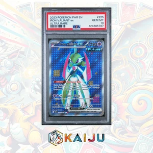 2023 POKEMON PAR EN-PARADOX RIFT ULTRA RARE #225 IRON VALIANT EX PSA 10 - Picture 1 of 3