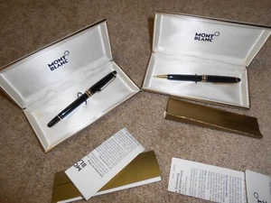 Pluma Estilográfica y Lápiz Mecánico MONTBLANC Meisterstuck, De Colección, 14k Nuevo en Caja - Imagen 1 de 19