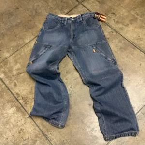 Pantalones de mezclilla para hombre Phat Farm índigo lavados nuevos con etiquetas - Imagen 1 de 7