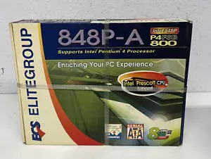 NEW ELITEGROUP ECS 848P-A Socket 478 Intel 848P DDR 400 ATX Motherboard - Picture 1 of 7