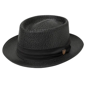 Sombrero de paja Dobbs Bishop negro - Imagen 1 de 8