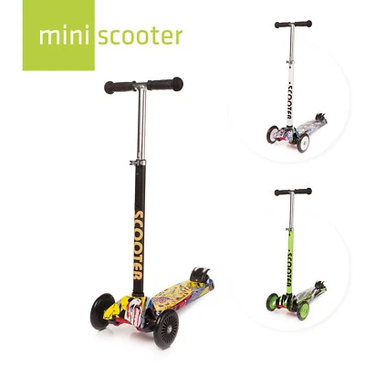 Kinder Scooter mit 3 LED Rädern  Kinderroller Dreiradscooter 4BABY SCOOTER - Bild 1 von 4