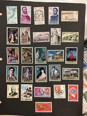 Spain 1968-1972 VF-XF MNH & Hinged Lot Between Sc#1547-1733,   (W47) - Image 1 of 4