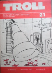 TROLL - November 21 - 1987 Berliner Rätselzeitung DDR ungelöst - Picture 1 of 1