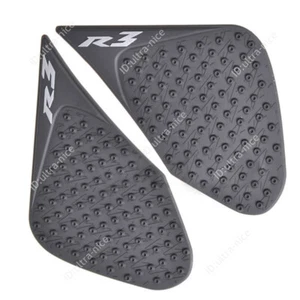For Yamaha YZF R3 R25 Black Rubber Motorcycle Tank Knee Pads Fuel Tank Protector - Picture 1 of 5