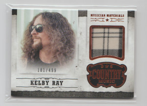 2014 Panini Country Music Material Trading Card Kelby Ray 101/499