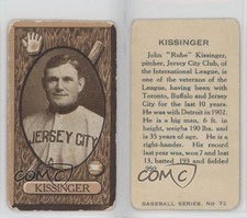1912 Imperial International League Tobacco C46 Rube Kisinger #72