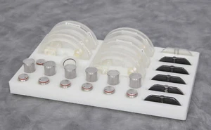 Bandeja de accesorios de disolución Distek con cestas de malla de alambre torso paletas y tapas - Imagen 1 de 8