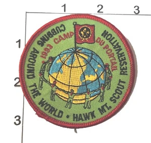 1993 Hawk Mountain Patch BSA Pfadfinder Cubbing around World Camp Du Portail - Bild 1 von 1