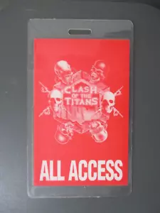 Pass backstage Clash Of The Titans laminato TUTTO ACCESSO 90-91 Megadeth & Slayer! - Foto 1 di 1