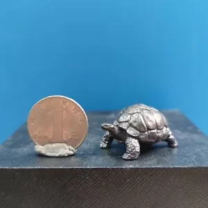 chinese copper bronze hand casting mini turtle statue figure art collectable - Picture 1 of 11