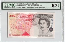 Great Britain 1994 (ND 1999-2006) P-388b PMG Superb Gem UNC 67 EPQ 50 Pounds