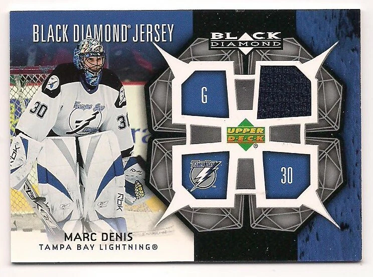 Marc Denis 07-08 Upper Deck Black Diamond Jersey Game Worn Jersey - Image 1 of 1