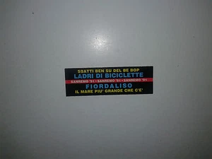 Ladri Di Biciclette / Fiordaliso - Stickers Etichetta Per Juke Box - Picture 1 of 1
