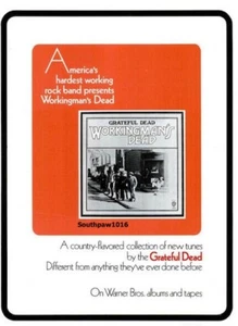 1970 The Grateful Dead "Workingman's Dead" Album Release Promo Ad Print - Picture 1 of 1
