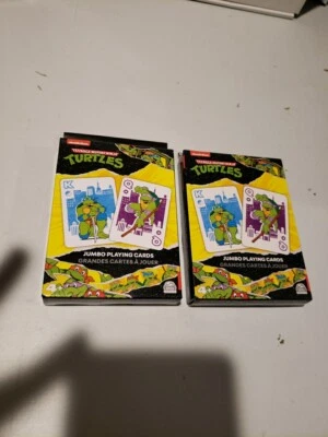 Tortugas Ninja Jumbo Juego de Cartas 54 Baraja Juego Lote de 2 Nuevos y Precintados  Foto 1 de 4