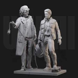 Figuritas De Resina Duo MARTY + DOC Regreso Al Futuro Película 1:24 Para Pintar - Imagen 1 de 4