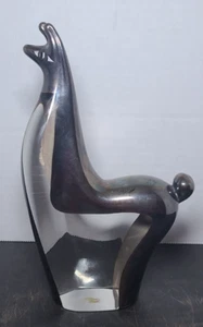 LAMA Sterling Silver & Crystal Sculpture Peru Vintage - Picture 1 of 16