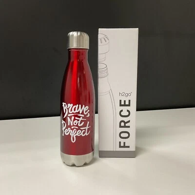 H2GO Force 17 oz Red Stainless Steel Insulated Water Bottle
