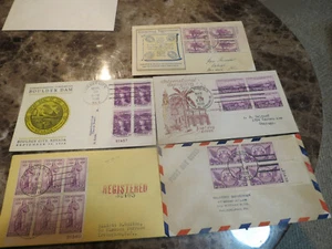 SCOTT #772,3,4,5,77 1935 PLATE BLOCK FIRST DAY COVERS - Picture 1 of 3