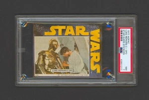 1977 ADPAC STAR WARS Stickers Luke Repairs C-3PO PSA 7 NM - Picture 1 of 2