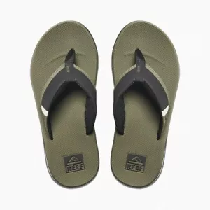 Chanclas bajas REEF FANNING PARA HOMBRE VERDE OLIVA NUEVAS SURF AIR TALÓN BOTELLA ABIERTA - Imagen 1 de 5