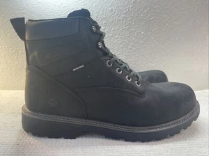 Wolverine Herren Floorhand Wasserdicht 6" Arbeitsstiefel Schwarz Leder W10691 Größe 14M - Bild 1 von 10