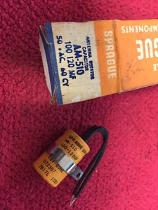 AM-510 SPRAGUE ANTENNA ROTATOR CAPACITOR 100 120MF 50AC 60CY NOS  no box - Picture 1 of 1