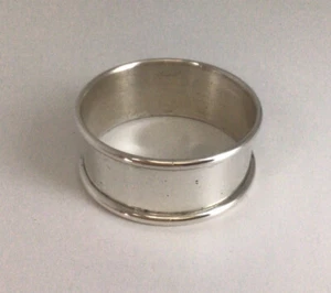 Vintage - Clean - Alvin Sterling Banded Napkin Ring - No Monogram - 2” - Picture 1 of 6