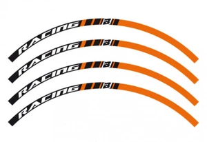 Blackbird Felgenrand- Felgenringaufkleber Racing Orange for 17\18 \" 19 \" 21 - Picture 1 of 1