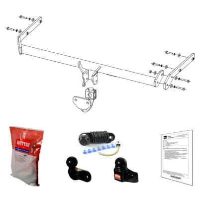 Barra de remolque Witter para cabina chasis Nissan Cabstar 2007 en adelante - barra de remolque con brida Foto 1 de 4
