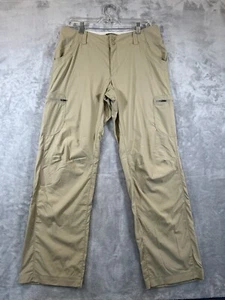 LL Bean Vista Trekking Pants Straight Roll Tab Lightweight 280426 Womens 10 Tan - Picture 1 of 16