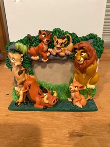 Vintage Disney Lion King 3D Photo Frame Simbas Pride Simba Nala Pumbaa Timon - Picture 1 of 2